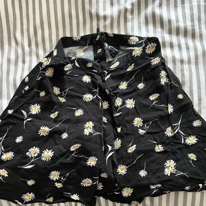 Art Class Black Floral Skater Skirt